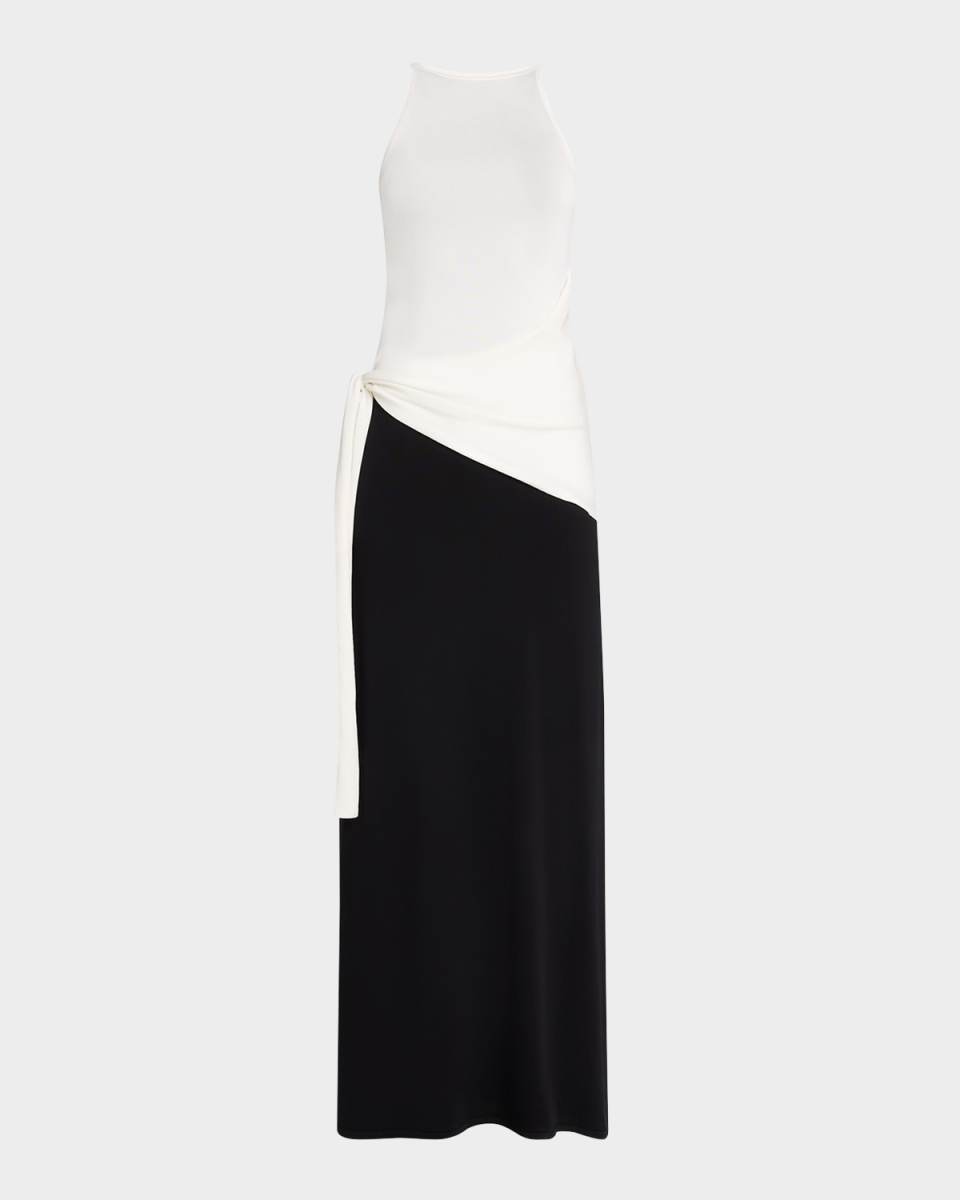Emery Sleeveless Tie-Waist Dress